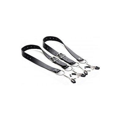 MASTER SERIES Spread Labia Spreader Straps with Clamps