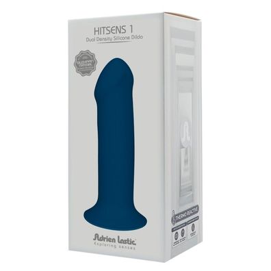 ADRIEN LASTIC Hitsens 1 Dual Density Silicone Dildo blue