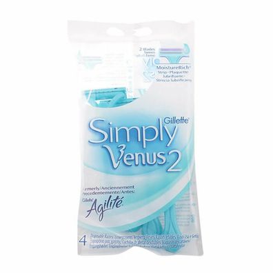 Gillette Simply Venus 2 Rasiermesser 4 Einheiten