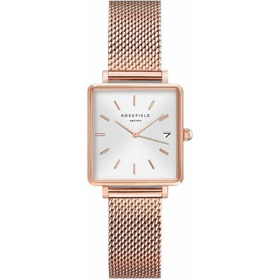 The Mini Boxy XS White Sunray Mesh Rose gold QMWMRG-Q040