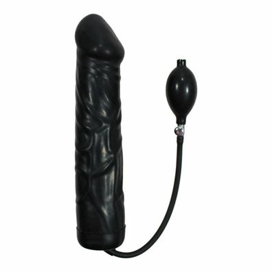 Schwarzer Riese Latex Aufblasbarer Dildo