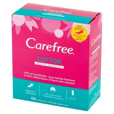 Carefree Slipeinlagen Cotton Feel Normal ohne Duft, 56 St