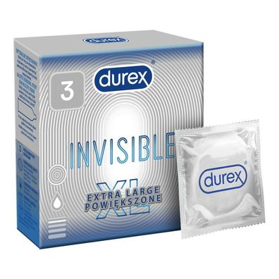 DUREX Invisible Extra Large Kondome 3St