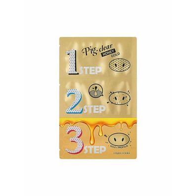 HOLIKA HOLIKA Pig-Clear Honey Gold Mitesser-Reinigungspflaster-Set 3tlg