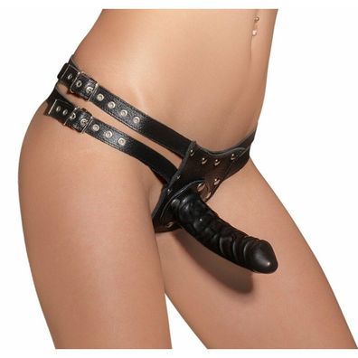 Leder String 3 Dildos L/XL