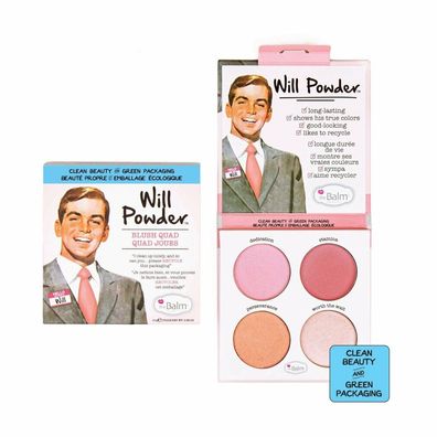 THE BALM Will Powder Blush Quad erröten Palette 10g