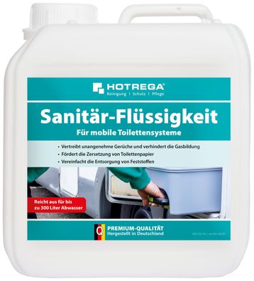 HOTREGA® Sanitärflüssigkeit für mobile Toilettensysteme, 2 Liter (Konzentrat)