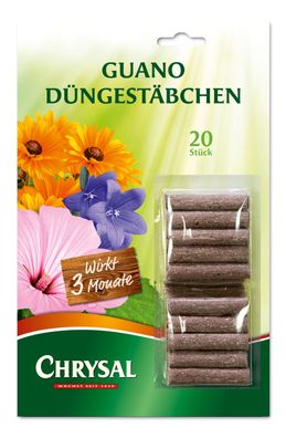 Chrysal Guano Düngestäbchen, 20 Stück