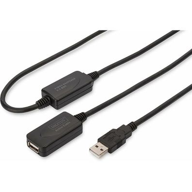 Digitus Usb 2.0 Repeater Usb Cable 20 M Usb A Black