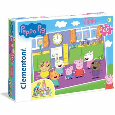 Clementoni 25458 - 40 Teile Bodenpuzzle - Peppa Pig