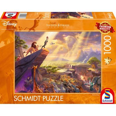 Thomas Kinkade Studios: Disney Dreams Collection - König der Löwen (1000 Teile)