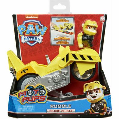 Spin Master 31947 - Paw Patrol Moto Pups Rubbles Motorrad mit Spielfigur