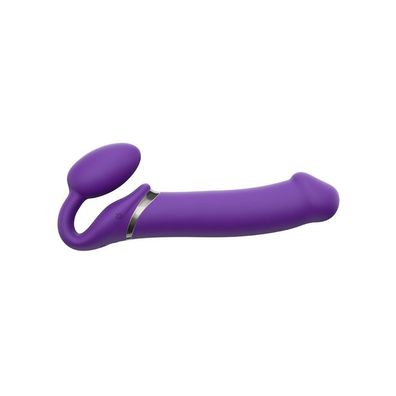 Strap-on-me Vibrating bendable strap-on purple XL