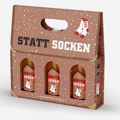 Männerkoffer mit Bier "Statt Socken"