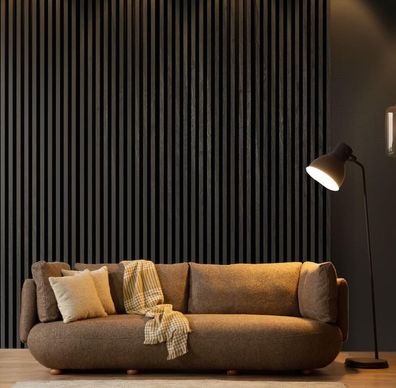 Brauner 3-Sitzer Wohnzimmer 3-Er Polster Sofas Ledercouchen Luxus Möbel