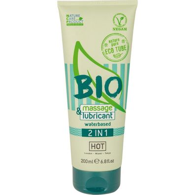 HOT BIO 2 in 1 Massage- und Gleitgel auf Wasserbasis