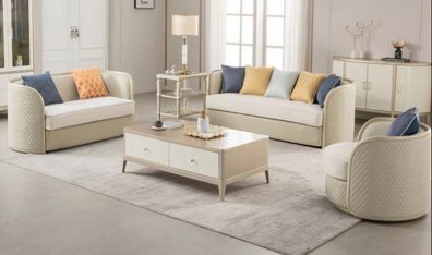 Stoffsofa Sofagarnitur 3 + 2+1 Sitzer Set Designersofa Couchen Modernes Sofa Neu