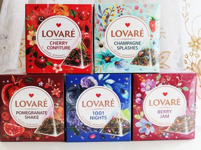 15x2g LOVARE Granatapfel Shake Berry Jam Kirsch 1001 Nacht Pyramidenbeutel