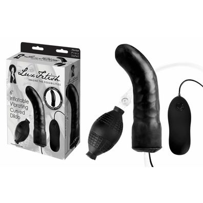 LUX FETISH 6' Inflatbale Vibrating Curved Dildo