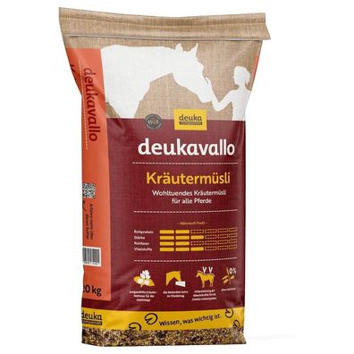 Deukavallo Kräutermüsli 20 kg Pferdefutter unterst. Immunsystem u. Stoffwechsel