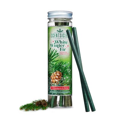 Weihnachts Baum Duft Stäbchen - 6x Weiße Winter Tanne - Raumduft Aroma Sticks