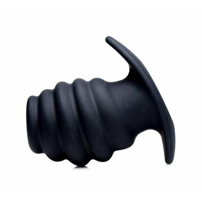 MASTER SERIES Ass Tunnel Ribbed Hollow Anal Plug medium