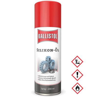 Ballistol Silikonspray Schmierung ohne Mineralöl und ohne Fett 200 ml