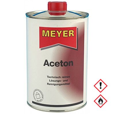 Meyer Aceton Dose zum lösen von Fett Öl und Lacken Reiniger 1000ml