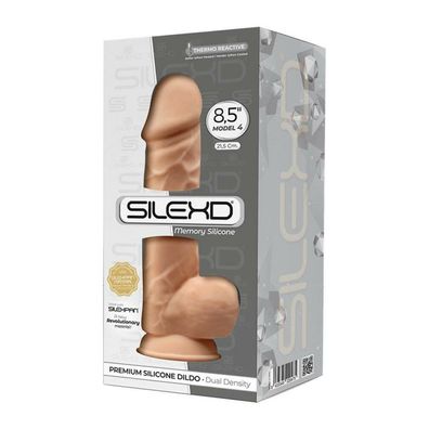 SILEXD Dual Density Silicone Dildo Model 1 flesh (8,5")