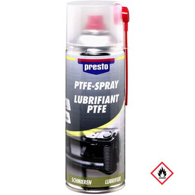 Presto PTFE Teflonspray hochwertiges Schmiermittel Spraydose 400ml