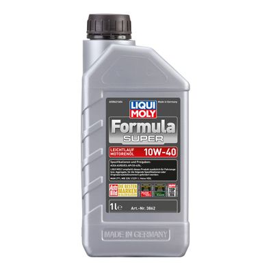 Liqui Moly Formula Super 10W 40 Mineralisches Leichtlaufmotoröl 1L