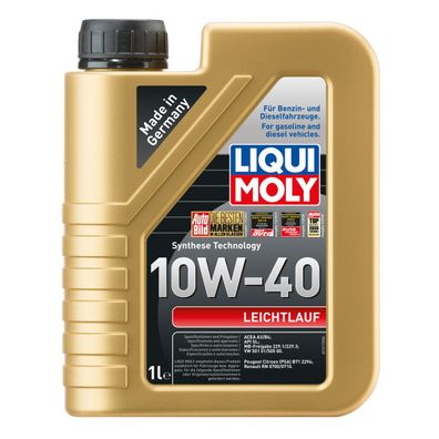 Liqui Moly Leichtlauf 10W 40 Mineralisches Leichtlaufmotoröl 1L