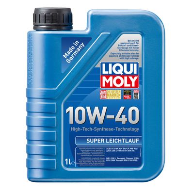 Liqui Moly Super Leichtlauf 10W 40 Hochwertiges PKW Motorenöl 1L