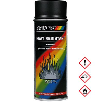 Motip Hitzefest schwarz bis 800 Grad Hochtemperaturbeständig 400ml
