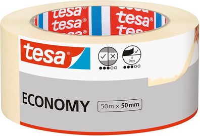 tesa Malerband Economy Länge 50m, Breite 50mm