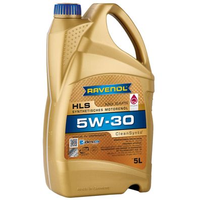 Ravenol HLS SAE 5W 30 Longlife Synthetisches Leichtlauf Motorenöl 5L