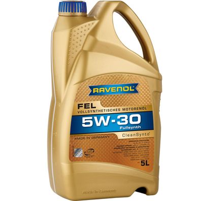 Ravenol FEL SAE 5W 30 synthetisches Mid SAPS Leichtlauf Motorenöl 5L