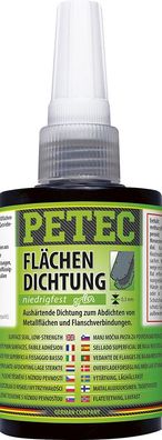 Petec Flächendichtung niedrigfest 75 ml grün