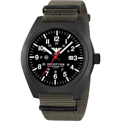 KHS - Armbanduhr - Herren - Chronograph - Inceptor Black Steel - KHS. INCBS. NSGO