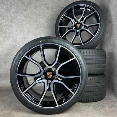 Sommerräder Porsche Taycan J1-II 21" Original RS SPYDER Felgen TURBO 9J1073663MM