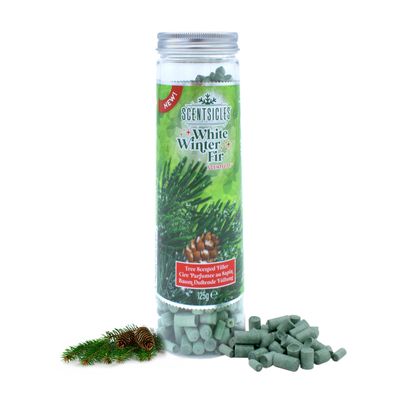 Weihnachts Baum Duft Granulat 125g - Weiße Winter Tanne - Raumduft Aroma Pellets