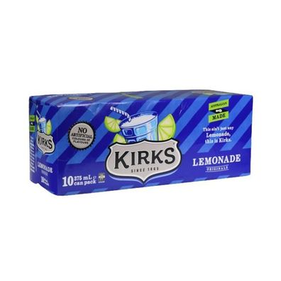 Kirks Lemonade Karton - Australian Import 10x375 ml