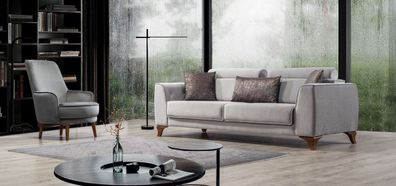 Sitzgarnitur Couch 3 + 1 Sitz Garnitur Design Sofas Sofa Barock Polster Sessel