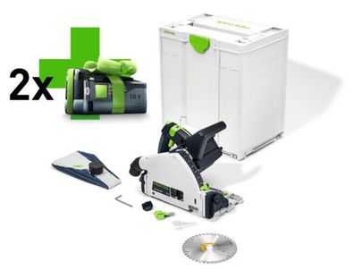 Festool Akku-Tauchkreissäge TSC 55 KEB-B 2 X Akku BP 18 LI 5,0 ASI 577025