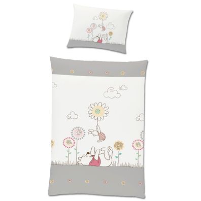 Winnie the Pooh Baby / Kleinkind Flower Bettwäsche Linon / Renforcé