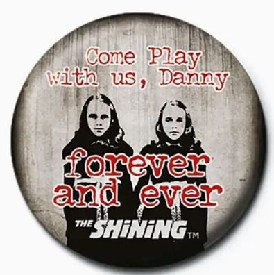 The Shining Steven King Ansteck-Pin Anstecker Button Ø2,5 cm Redrum Come Play wi