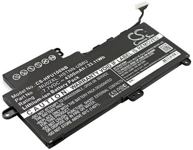 Ersatzakku - CS-HPU100NB - HP Pavilion M1 / 843535-541 - 7,7 Volt 4300mAh Li-Ion