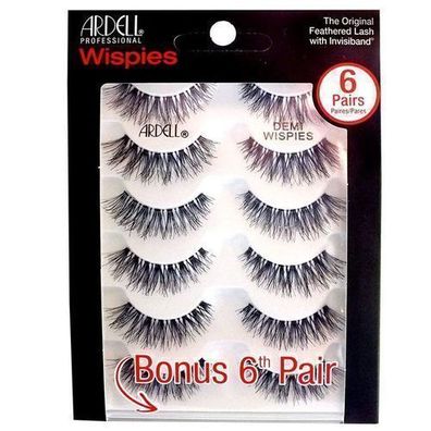 Ardell Demi Wispies 6er Pack künstliche Wimpern Schwarz