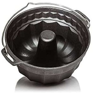 Petromax Gugelhupfform gf1 mit Tortenboden-Deckel Dutch Oven