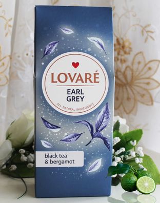 80g LOVARE Earl Grey Schwarze Tee mit Bergamotte